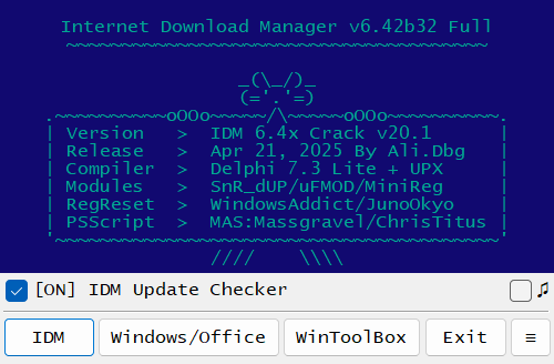 图片[1]-IDM 6.4x by Ali.Dbg v20.1 绿色版—IDM激活工具-好资源