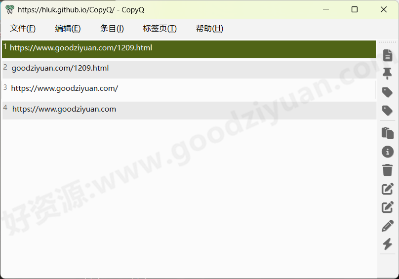 图片[1]-CopyQ 13.0.0 绿色版 – 剪贴板管理器-好资源
