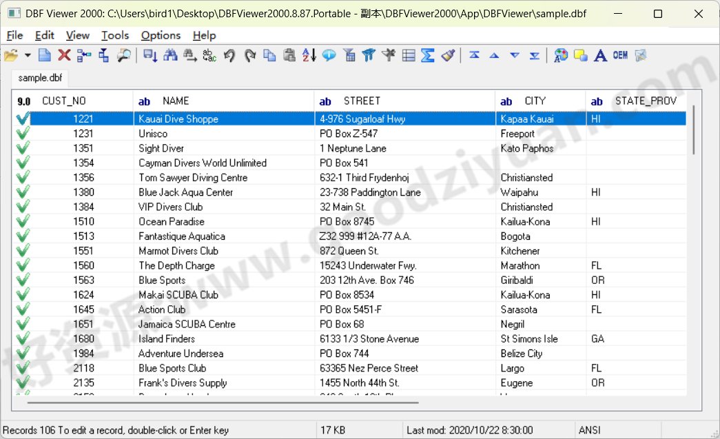 图片[1]-DBF Viewer 2000 8.87 便携版 – DBF查看器-好资源