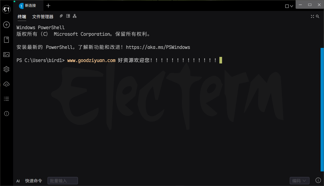 图片[1]-Electerm v2.3.85 中文绿色版—跨平台SSH工具-好资源