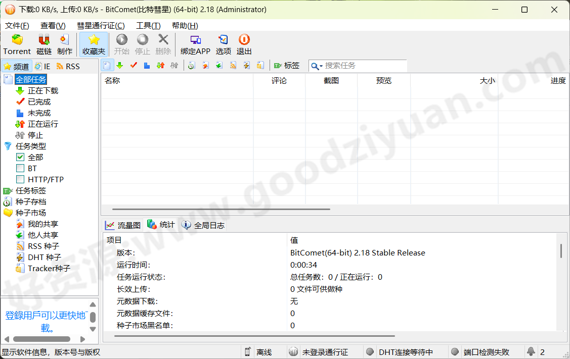图片[1]-BitComet 2.18 绿色版 – BitTorrent 客户端-好资源