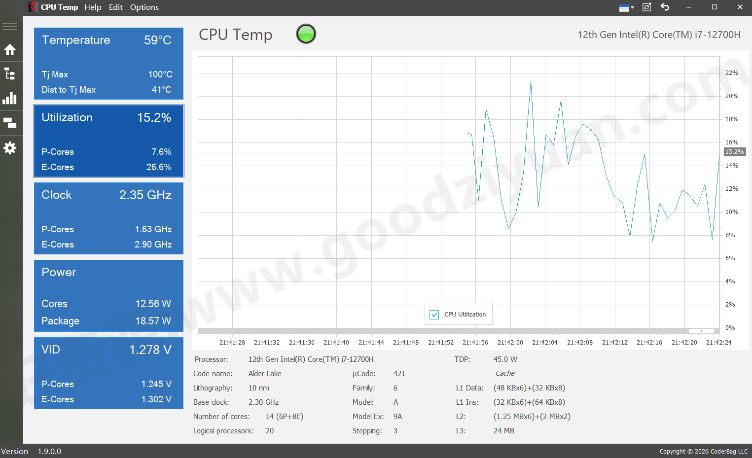 图片[1]-CPU Temp v1.9.0.0 便携版—实时监测CPU温度软件-好资源